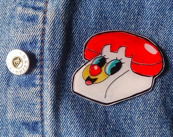 Powerpuff Girls Phone Pin, Cute Kawaii Brooch, PPG Lapel Pin