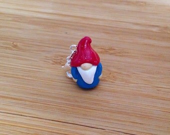 Gnome - Stitch Marker or Progress Keeper Charm