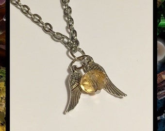 Golden snitch necklace | harry potter inspired jewelry