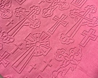 Cross (Confirmation, Easter, Christening, Baptism) Hand Embossed Cocktail Napkins