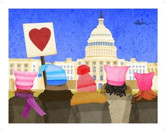 Women's March on Washington 11x14 Print