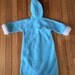 Vintage 1970s Infant Baby Boys Blue Elephant Fleece Snowsuit Bunting Bag! Size NB