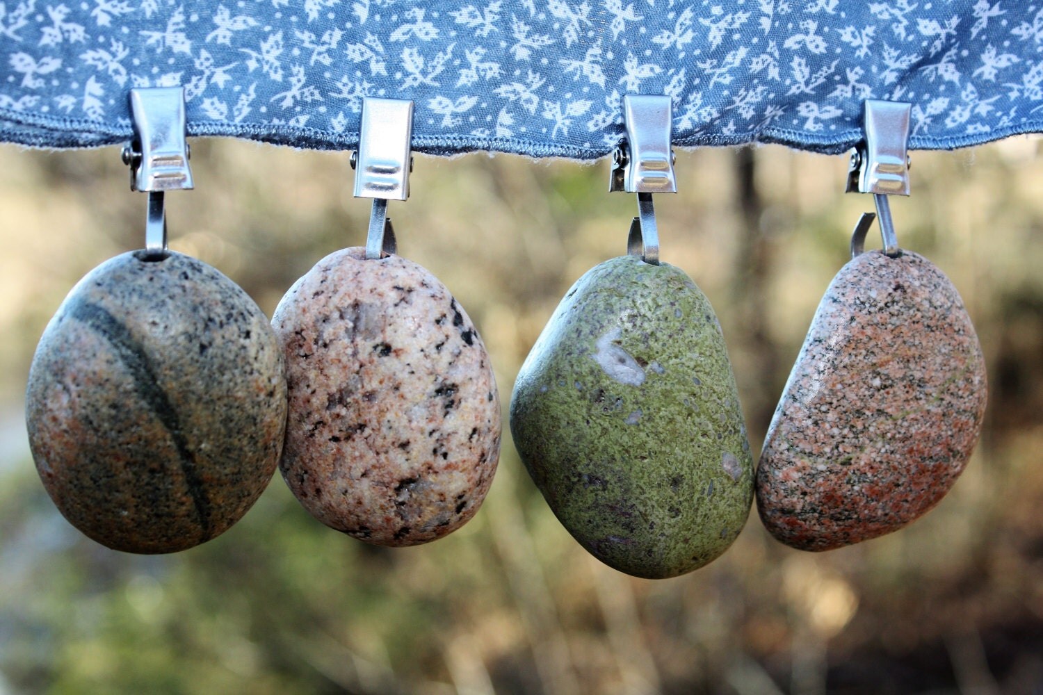 Lake Superior rock tablecloth weights flag weights stone