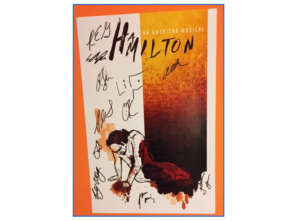 RARE Hamilton Broadway Poster Autographed Signed by hollywoodfinds