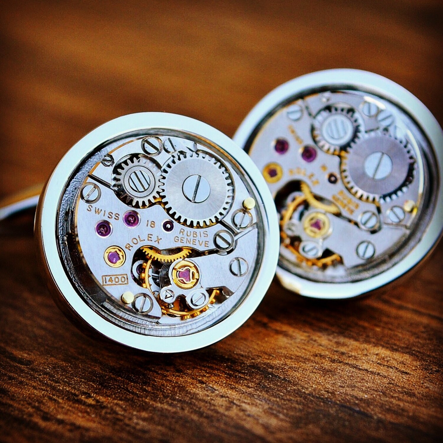 Rolex Watch Movement Cufflinks Fathers Day Gift Rolex