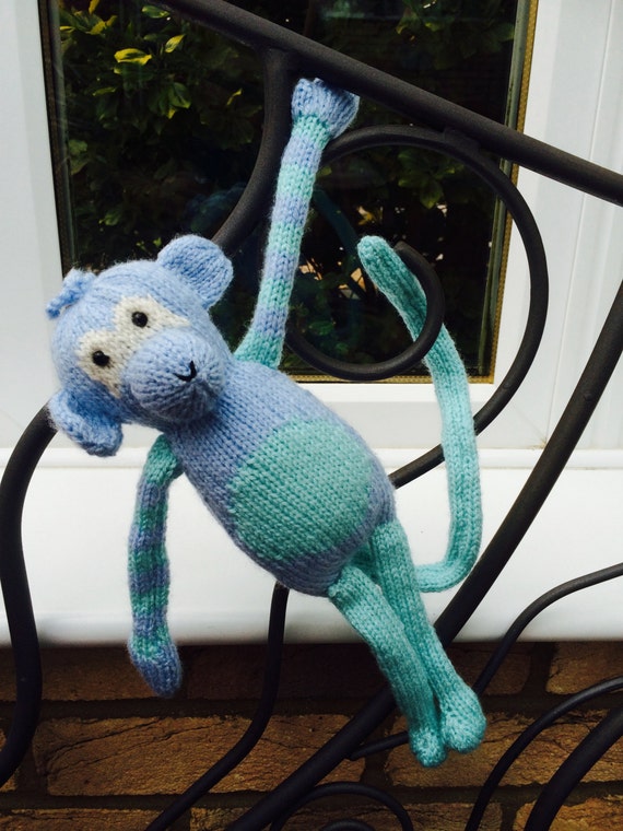 knitted monkey toy