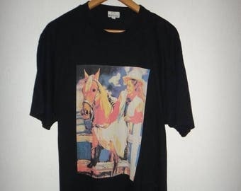 On Sale Rare Paul Smith T Shirt Designer Pop Art Cowboy Stylish tshirt memorabilia Women Cowboy Girl tshirt Polo paul smith unique nice tops