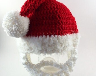 Santa Hat- Santa Costume- Halloween Costume- Toddler Santa Hat- Adult Santa Hat- Christmas Hat- Newborn Photo Prop- Christmas Pajamas- Santa