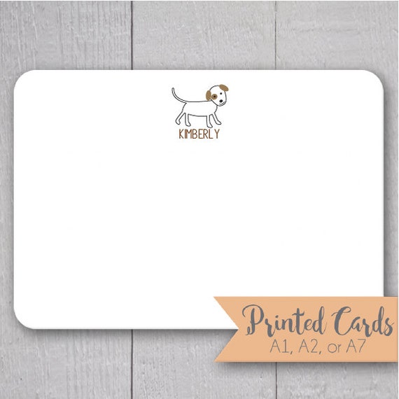Dog Note Cards 24pk Dog Note Cards Personalized Flat Note