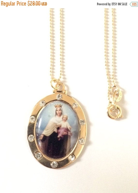 Religious Medals Our Lady of Mount Carmel Gold Medal by Sifrimania