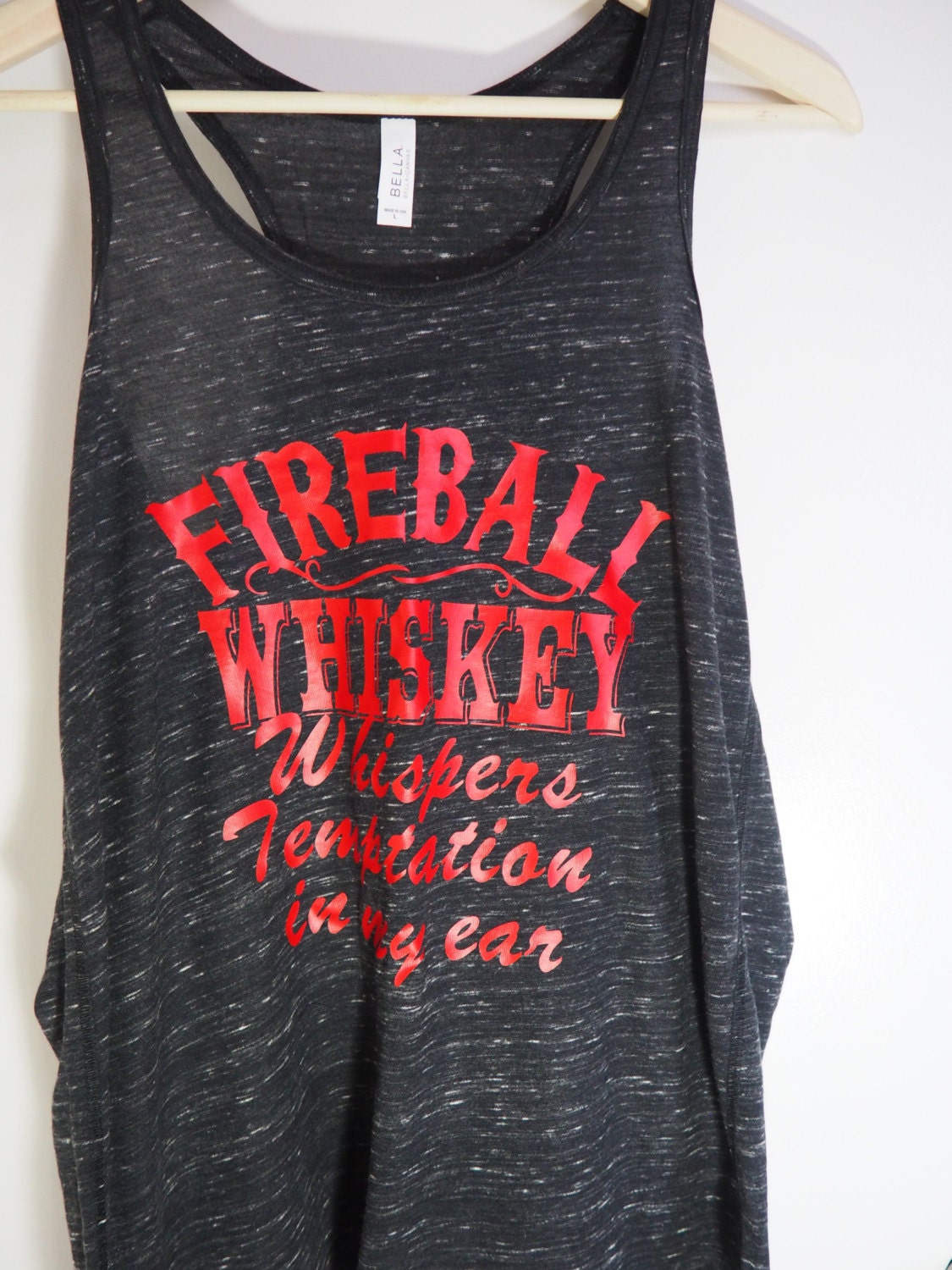 Fireball Whiskey Tank Top Whiskey Shirt Country Tshirt