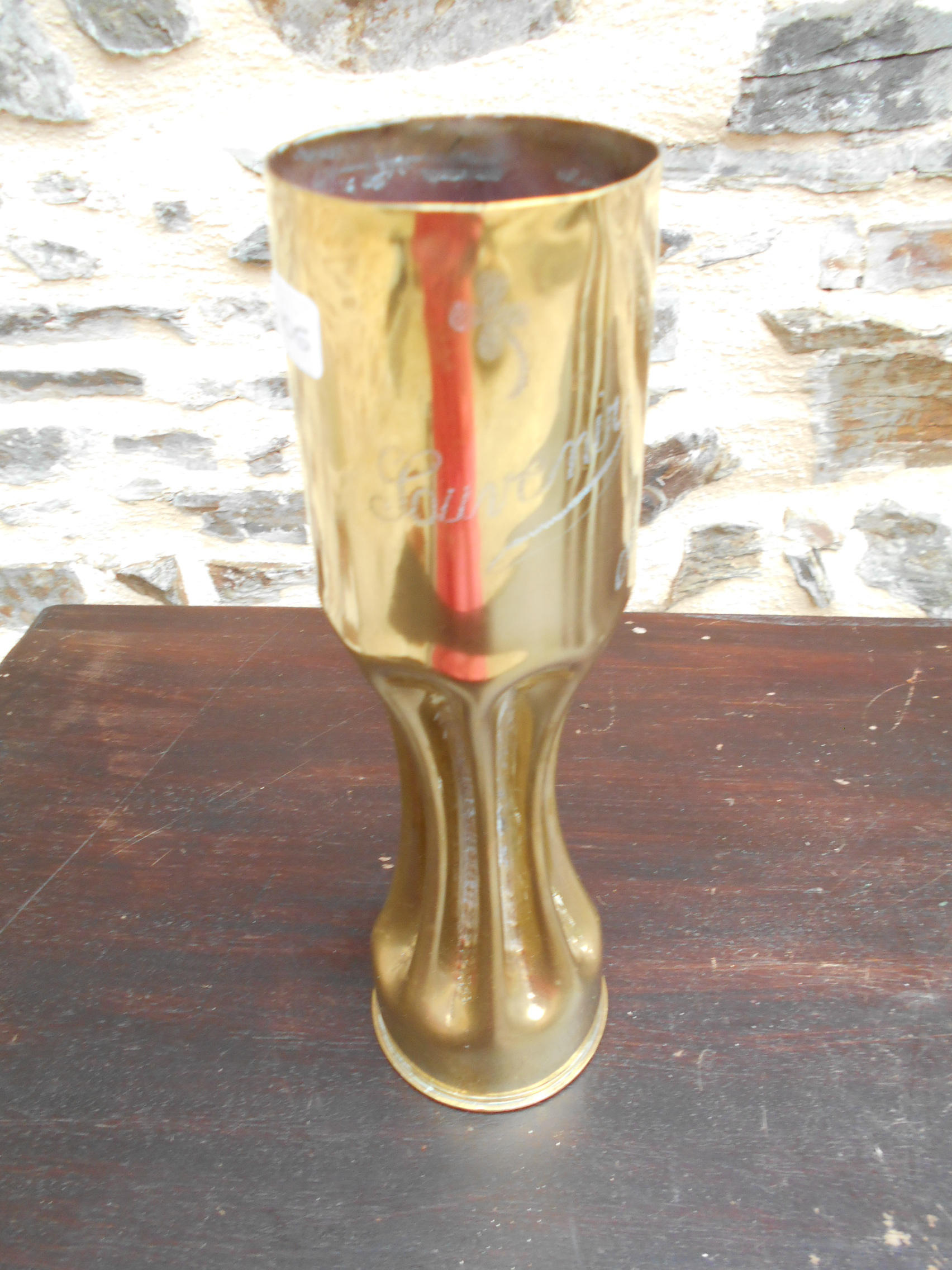 Vintage WW2 Brass Artillery Shell Trench Art 33