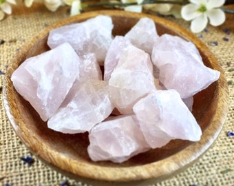 Raw Rose Quartz Crystal Healing Crystals and Stones Raw Crystals Rough Stones Reiki Crystals Chakra Stones Bohemian Decor