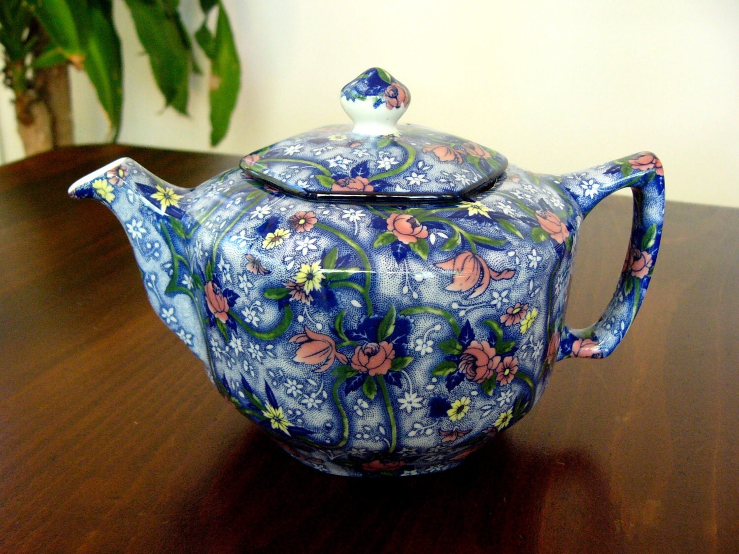 Vintage Teapot Ringtons Chintz Teapot English China