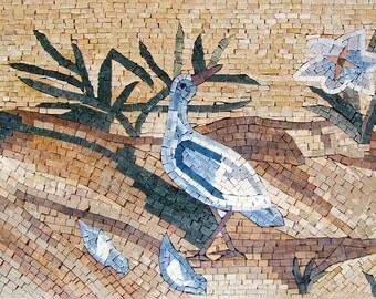 Mosaic Wall Art - Swallow Family