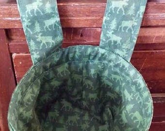Moose and Pine tree Thread Catcher and Pin cushion