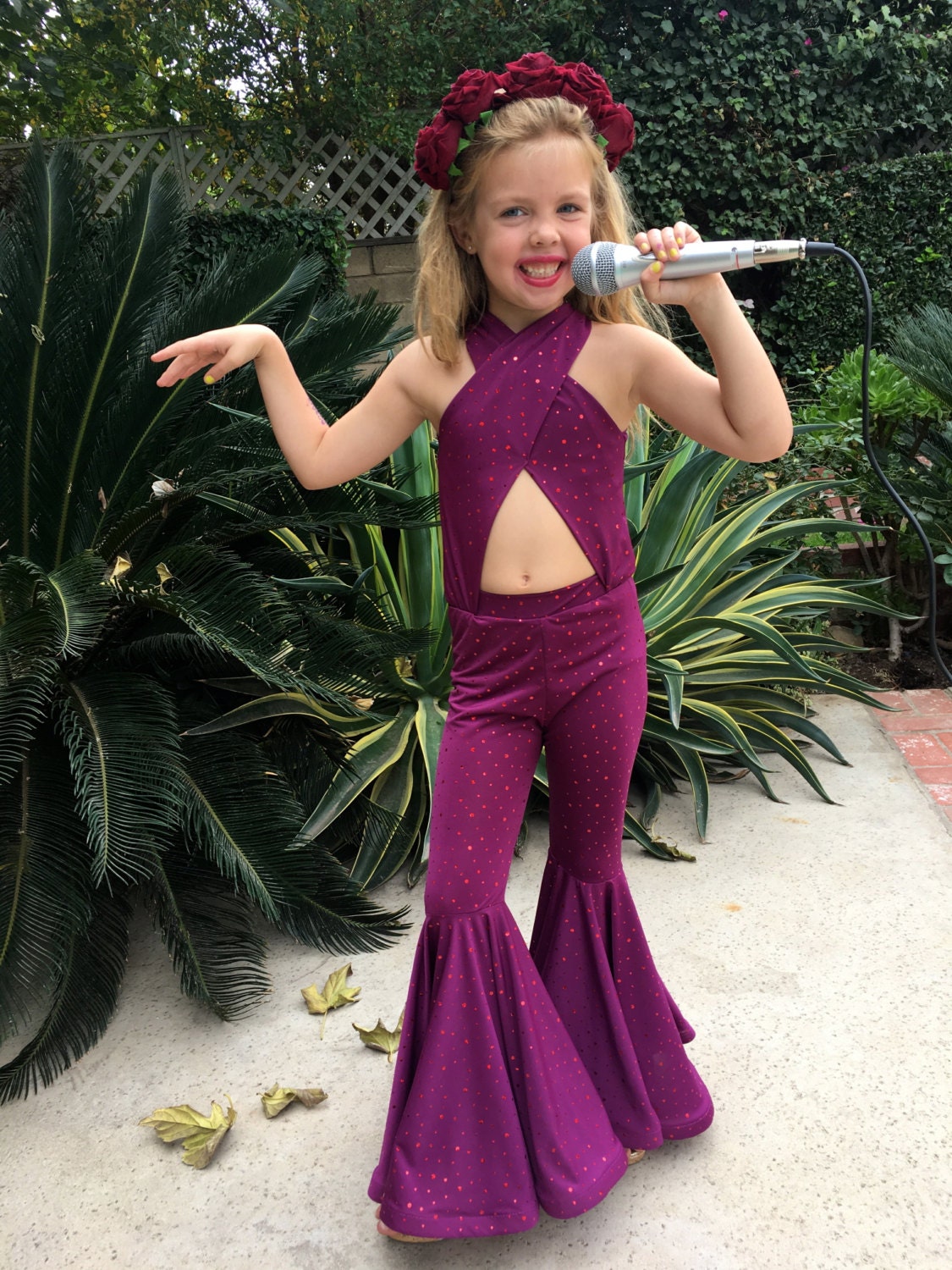 Selena Quintanilla Purple Costume outfit Girls Size