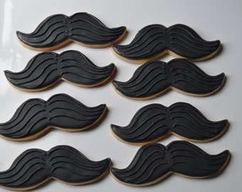 mustache cookies