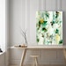 Abstract Green Floral Print modern painting art print