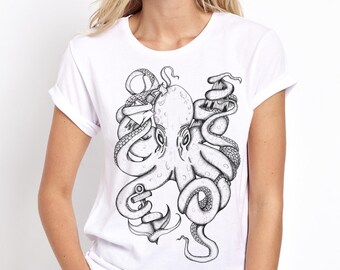 octopus womens shirt