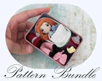 PATTERN BUNDLE: Amigurumi Doll, Pattern BUNDLE, Crochet Pattern, Amigurumi Crochet, Doll Pattern