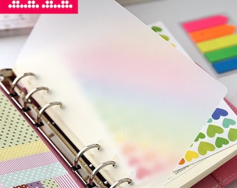 Blank Planner dividers/A5 Clearly Plastic index/ A6 (personal) planner dividers/Dashboard B19