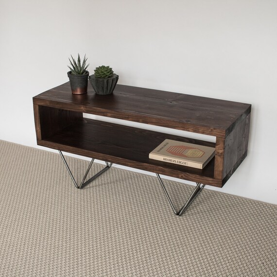 Xavi Reclaimed Wood TV Stand TV Hairpin Legs