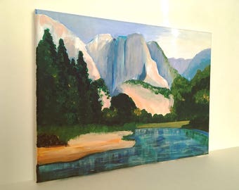 Original Painting, Canvas Painting, Acrylic Painting on Canvas, Impressionist Art, Fine Art Paintings of Nature, Acrylic Landscape Painting