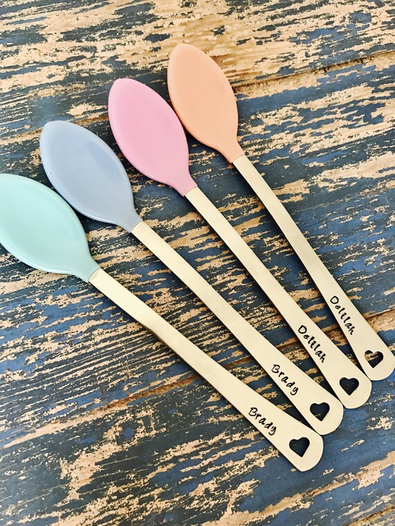 Hand Stamped Custom Baby Spoons Personalized with Names or