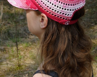 Womens Baseball Caps Womens Baseball hats Trucker hat Crochet cap Lace cap Summer cap Womens sport gift idea Girlfriend Gift for her