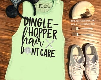 Dinglehopper Hair Don't Care Women's Tank XS-4X // Disneyland // Disney World