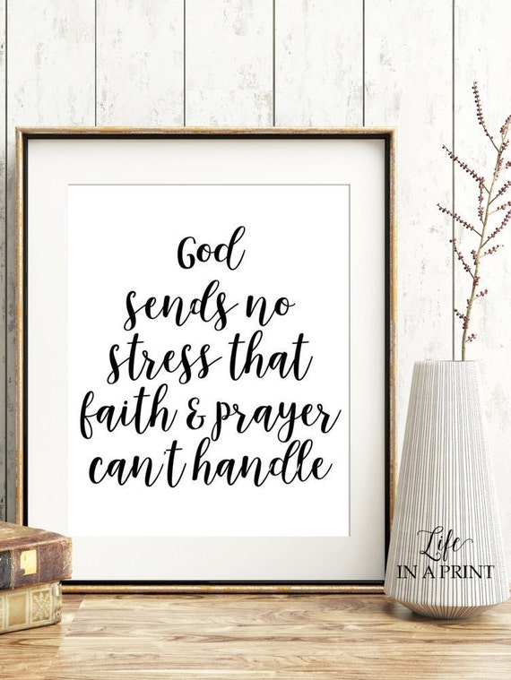 Printable Inspirational Christian print Motivational quote