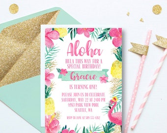 1St Birthday Luau Invitation Wording 10