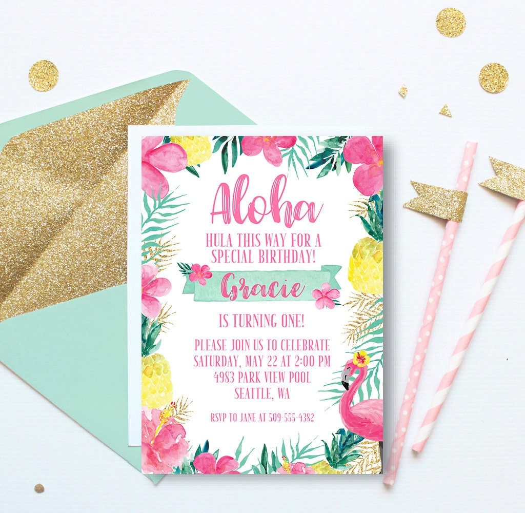 Aloha Party Invitations 5