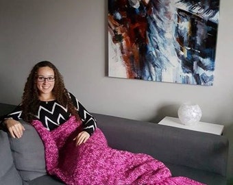 PDF knitting pattern mermaid tail blanket