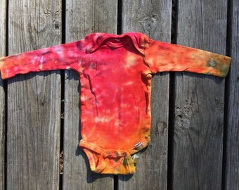 Tie dye onesie 12 month, ice tie dye, Onesie - 12m (138)