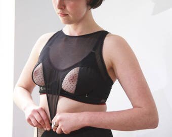 Fox Harness - Handmade Lingerie - Caged - XXS-5XL - see through mesh - SS17