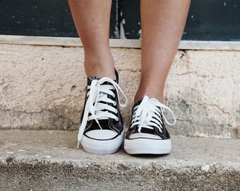 Vintage Converse All Star Chuck Taylor black canvas grunge shoes.size eur-36