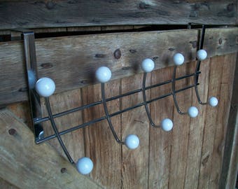Hanging Coat Rack//Metal Coat Rack//Clothing Rack//Coat Rack//Hat Rack//Vintage Coat Rack//Vintage Hat Rack//Found And Flogged