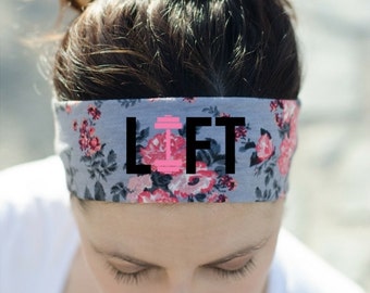 Fitness Headband - Workout Headband - Exercise Headband - Crossfit Headband - LIFT Headband - Womens Workout Gear - Headband for Working Out