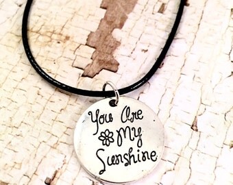 You are my Sunshine necklace, sunshine charm necklace, You are my Sunshine Pendant, for her, for daughter, for best friend