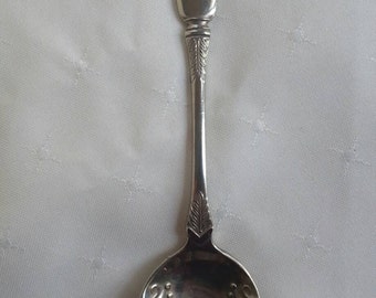 Vintage Silver Scalloped Spoon, Sugar Spoon, Silver Plated Jam Spoon, Elegant Tableware, Hollywood Regency Spoon, Shell Bowl Spoon