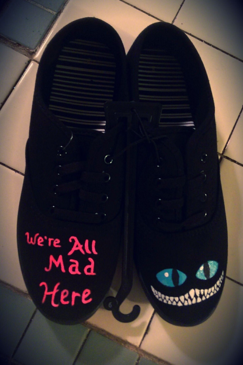 Cheshire Cat Canvas Sneakers Alice in Wonderland themed