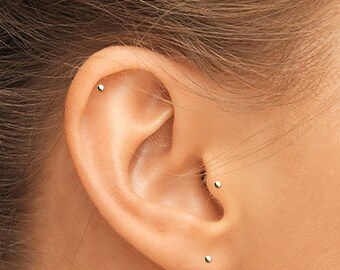 Tiny Silver Studs, Silver Helix Stud, Silver Tragus Stud, Silver Circle Stud, Tiny Stud Earrings, Cartilage Stud, Silver Stud, Tiny Stud