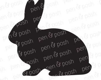 Rabbit SVG - Bunny SVG - Easter Bunny SVG - Rabbit Silhouette - Rabbit Clipart - Bunny Dxf - Rabbit Dxf - Easter Bunny