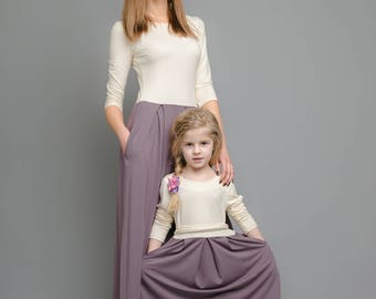 Mommy and Me Dress-Mother daughter matching dress-Beautiful Dress-Long Dress-Party Dress-Evening Dress-Cocktail Dress-Womens Dresses-Dress