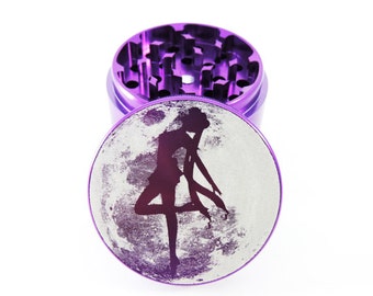 Girl moon Herb grinder - 2.2" - Free carrying bag
