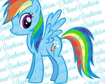 My Little Pony Inspired Rainbow Dash SVG
