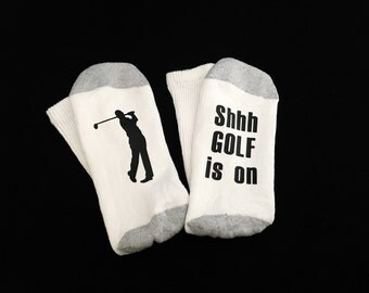 Golf Socks - Golf Gifts - Golf Gifts for Men - Fathers Day - Dad - Funny Socks - Gift for Him - Dad Gifts - Golfing - Socks - Christmas Gift