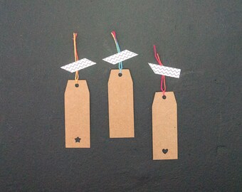 30 Blank Kraft rectangle tags,stamp supply,craft supply,tags,blank tags,cute tags,plain tags,paper tags,gift tags,wedding favor,unique tags